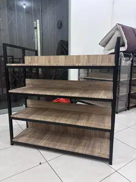 Rak partisi pajangan/rak sepatu/rak display/rak untuk usaha
