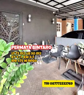 Jual cepat rumah 2.5 lantai Permata Bintaro nego cepat (15285)