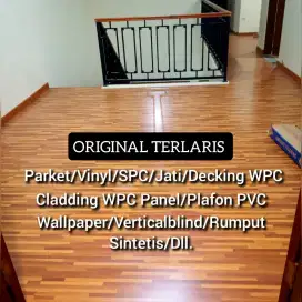 Quality SPC,parket,Vinyl,decking wpc,wallpanel,wallpaper,lantai kayu.