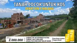 TANAH COCOK UNTUK BISNIS DEKAT DENGAN UIN 3 SHM SIAP BANGUN