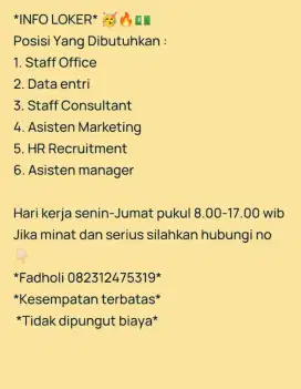 Lowongan kerja data entri