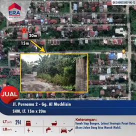 Dijual tanah siap bangun Jl. Purnama 2 - Gg. Al-Muchlisin