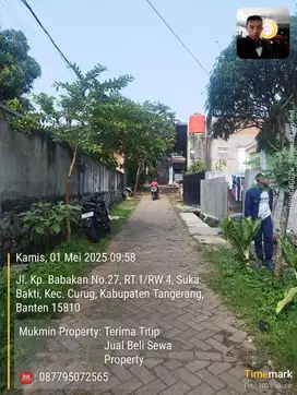 Tanah dijual cepat di Binong Curug