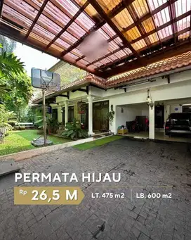 DIJUAL CEPAT MURAH RUMAH MEWAH DI PERMATA HIJAU 1 DEKAT KE SENAYAN