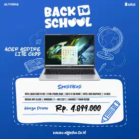 Laptop Gaming Murah Acer Aspire Lite C6DD/Intel N100/8GB/512GB