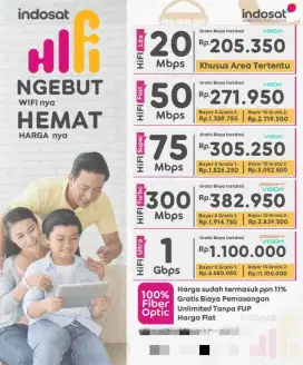 PROMO WIFI Indosat HI-FI HARGA BERSIH DAN FLAT