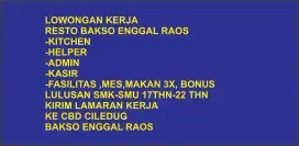 Loker utk bakso mie ayam