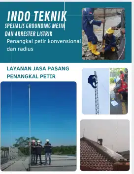 Ahli jasa pasang anti penangkal petir legok mauk Kronjo mekar Baru