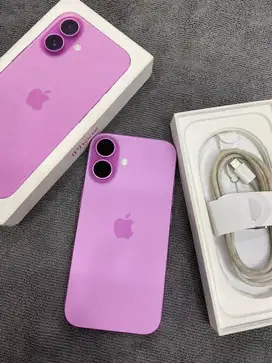 iPhone 16 128GB Pink Garansi inter 19/09/2025 BH 100% beacukai