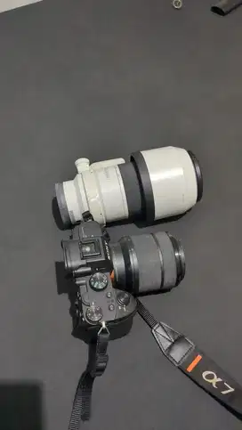 Sony a7 iii + lensa Fe 70-200 mm f4 + gimbal