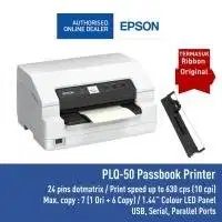 Printer EPSON Dotmatrix Passbook PLQ-50 PLQ50 PLQ 50 Garansi resmi