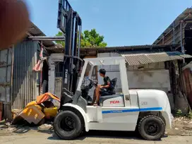 Forklift TCM 5 Ton,Tiang 3 Meter,Matic,S6S,Ban Double,T9,Tahun 2014