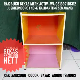 Rak Buku Bekas Merk Activ 2 Susun Stora Penyimpanan Serbaguna