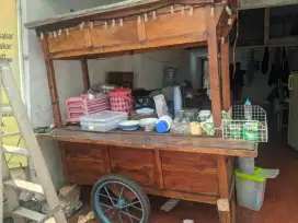 Jual Gerobak Angkringan + 1 SET FULL Perabotan USAHA