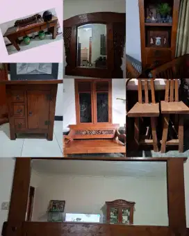 MEUBEL KAYU JATI TUA ANTIK REKON BERKELAS