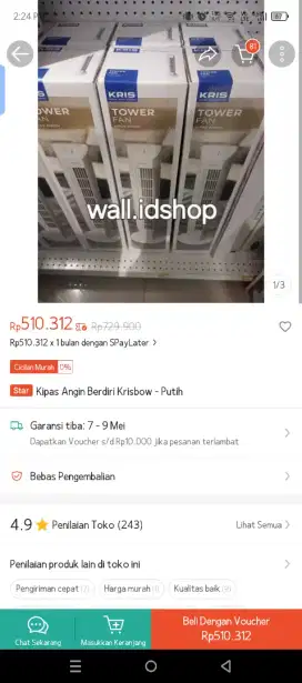 Jual Rugi Kipas Tower merk Kris