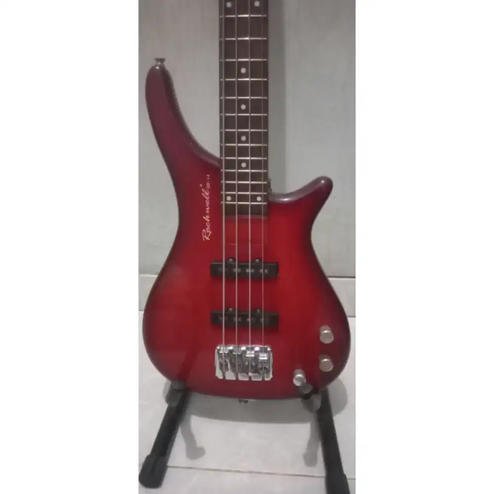 Bass gitar merk rockwell sb-14 siap pakai