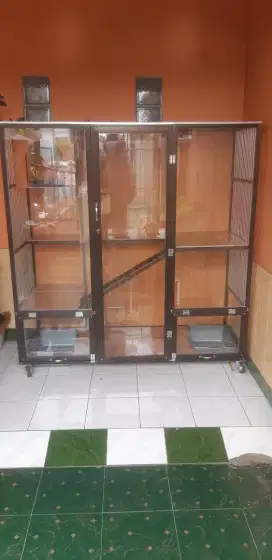 Kandang kucing alumunium