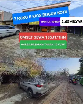 RUKO 3 KIOS 8 TANAH SAREAL BOGOR KOTA JUAL CEPAT MINGGU INI