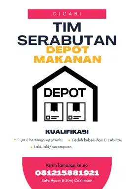 Dibutuhkan segera tim serabutan