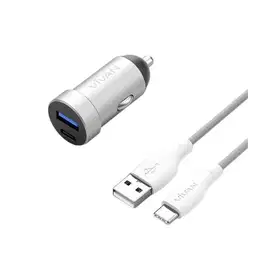 Vivan VCC02 Car Charger Dual Port QC 3.0 + PD 20W With Type-C Cable