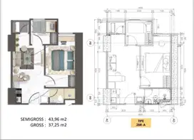 Apartemen 2BR Trans Icon