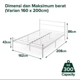 Dipan Kasur Zinus 160x200