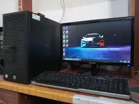 Pc editing HP intel core i3 gen6 + ram 8gb + monitor 19inch