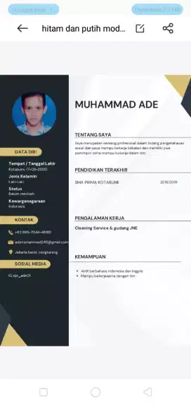 Mencari pekerjaan