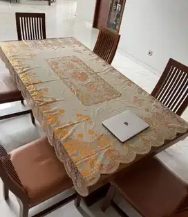 Meja Makan set 6 kursi