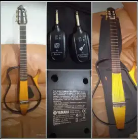 Jual murah silent guitar merek yamaha,+include softcase+connector