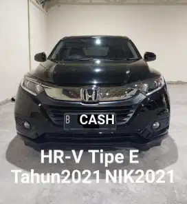 HR-V Tipe E Tahun 2021 NIK 2021 Km18rbRecord Tgn1 Pribadi Honda HRV