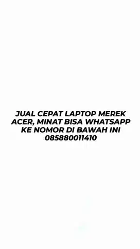 Jual Laptop Merek Acer
