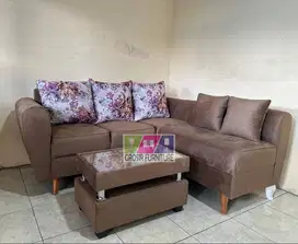 Sofa L Retro / Sofa L Minimalis / Sofa Ruang Tamu