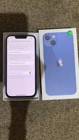 Iphone 13 256 gb all operator mulusss warna blue