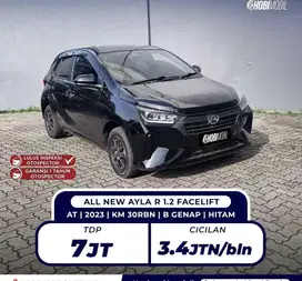 [ BERGARANSI 5TH TERMURAH ] AYLA R 1.2 FACELIFT MATIC 2023 (HOBIMOBIL)