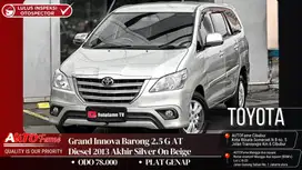 Toyota Grand Innova Barong 2.5 G AT Diesel 2013 Akhir Silver On Beige