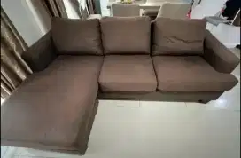 Jual murah sofa informa ukuran L82cm&P2,5m,3seater bentuk L,2,5jt nego