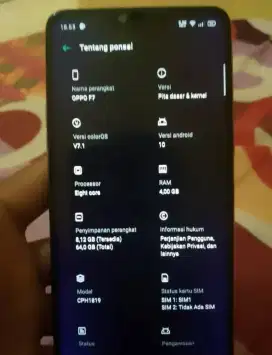 Jual Oppo f7 4/64gb