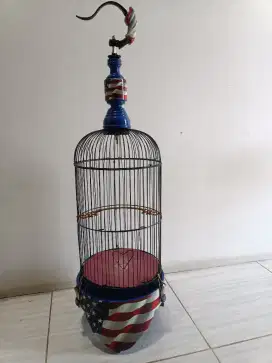 Sangkar Helopet Tebok kayu airbrush