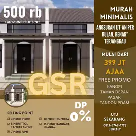 MURAH BARU GRESS SEDATI GSR TANPA DP MULAI 399JT dkt rungkut merr