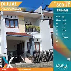 Dijual Rumah Full Furnish View Gunung di Batu Malang