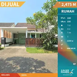 Dijual Rumah Minimalis Modern di Greenwood Araya, Malang