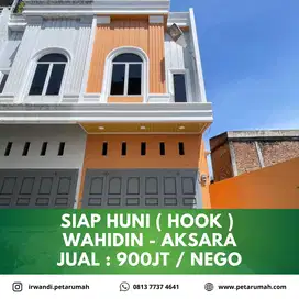 Rumah siap huni ( hook ) komplek daerah aksara - wahidin kota medan