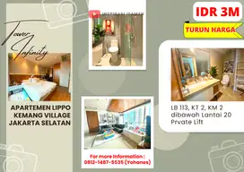Apartemen Lippo Kemang Village Tower Infinity 2br Jaksel