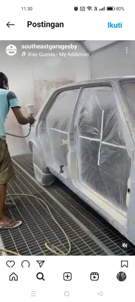 Bengkel body repair mobil per panel