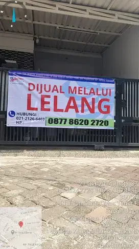 Dilelang rumah sunter jaya, jakarta utara
