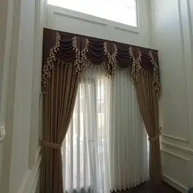 Jasa Tirai Gorden Jendela Gordyn Mewah Hordeng Model Terbaru Murah
