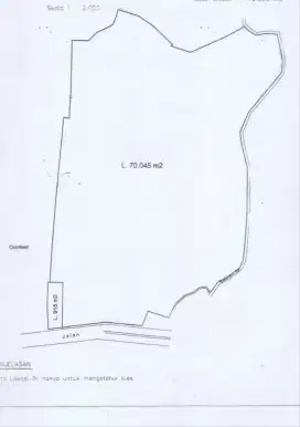 Lt 70.960 Mtr Cikupa Kab Tangerang 2jt/mtr