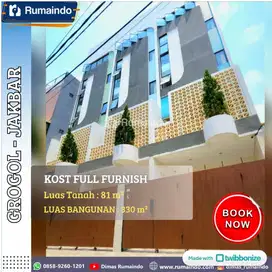 Dijual Kost Eksklusif Full Furnished – Bangunan Baru & Full Terisi